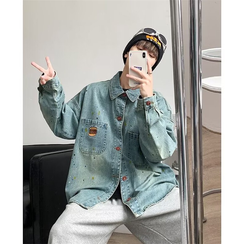 秋季青春流行男夹克文艺潮外套 J2306 P70图片