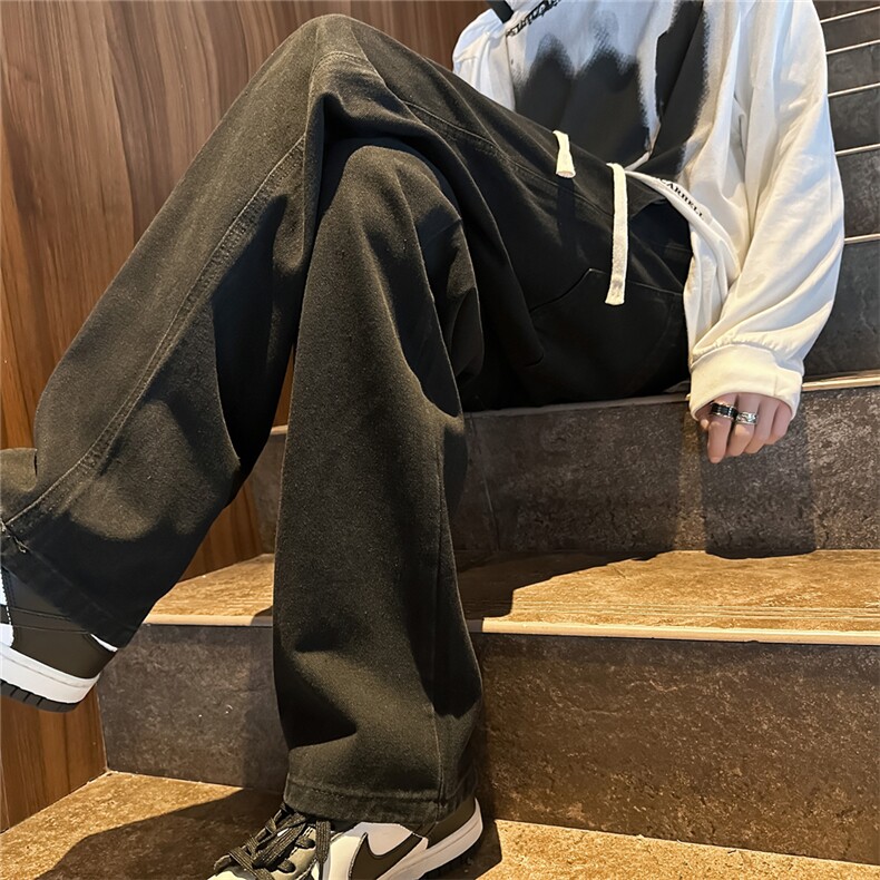 K1220-p30-控59oversizecleanfit黄泥牛仔裤直筒裤老爹裤长裤，男装牛仔裤，星座103A-1