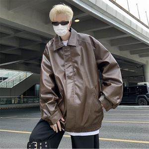 秋款男PU皮衣休闲夹克外套JK013 P70图片