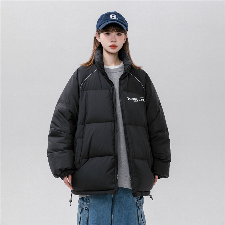 中性风新标白鸭绒时尚立领字母印花羽绒服A268-YR304P225控298,男装羽绒服,电商A268
