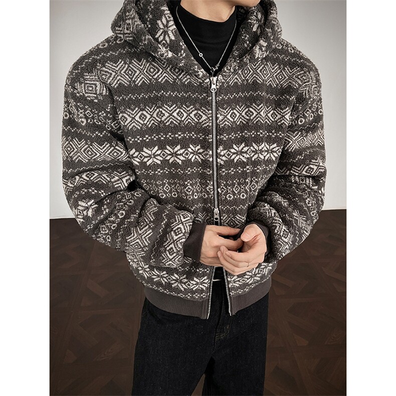 潮棉衣夹棉保暖慵懒连帽外套民族风棉服男5D4096-TP75148，男装民族服装，电商A102