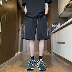 美式街头休闲短裤男夏季运动休闲中裤宽松百搭直筒裤XA1523-P30，男装牛仔裤，星座208-5