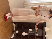 夏季新款亮丝连衣裙，女装连衣裙，阿M(2F)