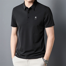 夏季男士短袖Polo衫纯色翻领商务休闲高端中青年夏装薄款体恤衫，男装T恤，电商B212（原钱塘6029）