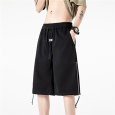 抖音品质夏季潮流拉链设计宽松休闲五分裤B315-K24060-p45控68，男装休闲裤，电商B315