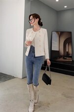 含毛粗花呢小香外套热销中……，其它，天使公主