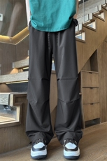 YK125P28控58品质保障！夏季冰丝垂坠感双褶休闲裤潮流长裤子，男装休闲裤，电商A249
