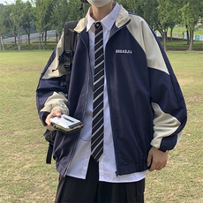 2023春秋季新款外套男潮流休闲夹克潮牌港风宽松冲锋衣W6304-P46，男装夹克，星座512-2