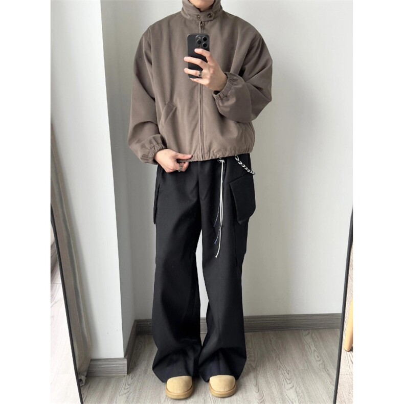 【有货】哈林顿外套男高级感痞帅美拉德翻领夹克XZ256CC-特P68,男装夹克,星座1007（原301D）