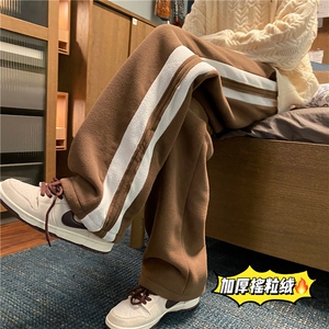 抖音品质宽松潮流加绒加厚卫裤宽松ins休闲裤B315-K5445-P65控78图片