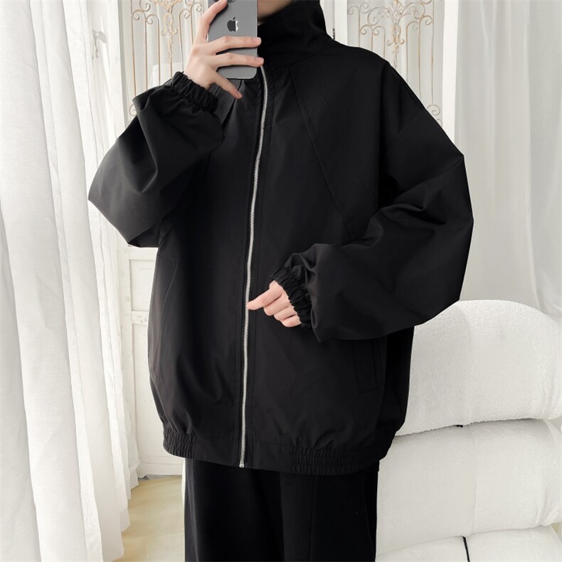 JK303/P65春装新款现货立领夹克男外套宽松大码潮上衣，男装夹克，电商基地A050