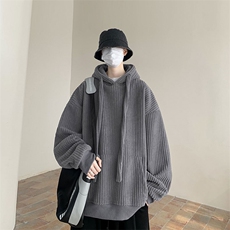 现货WY7890-P55加绒65高品质灯芯绒高质量连帽加绒加厚卫衣，男装卫衣，电商A059