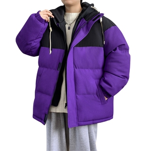 港风冬季新款潮牌棉袄外套加厚棉衣假两件面包服 A436-C2366-P110图片