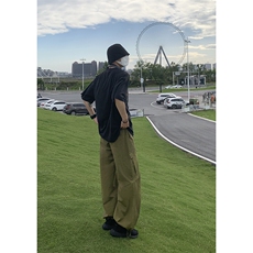 B221美式ins街头hiphop宽松工装休闲裤子LK23122-P65控88，男装休闲裤，电商B221
