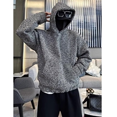JY727-P51卫衣男连帽港风宽松潮牌百搭外套，女装短外套，星座1501-3