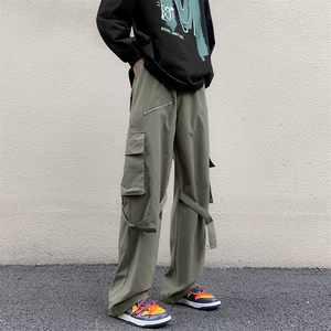 夏季潮牌ins机能多口袋休闲裤美式街头复古工装裤男 K4087-P45图片
