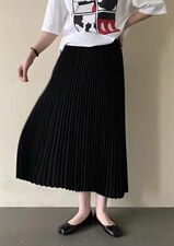 垂感十足的压绉裙百搭时尚，其它，简 影