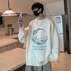 半高领毛衣男士大码针织衫男毛线衣男M18341-P45加绒款-P65，男装针织衫/毛衣，电商A040