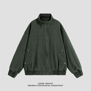 水洗牛仔设计感重磅简约经典高级休闲百搭潮夹克外套JK1376-P98图片