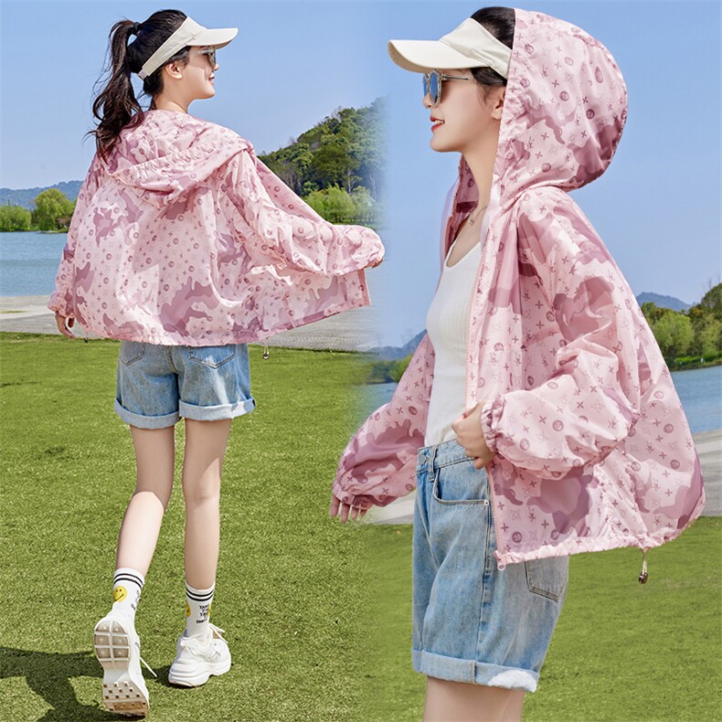 2025夏季新款防晒服短款薄款RF2C290-2829#-P85-K138,女装防晒衣,蝶眷