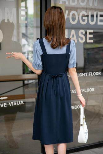 （现货）假两件连衣裙，女装连衣裙，伊娜蕾尔