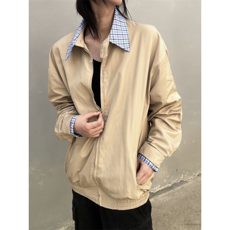 C316JK5001P108秋装新款长袖拼接miu感格子拼接短款外套夹克,男装夹克,电商C316