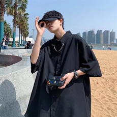 男夏季短袖衬冰丝送铁链C503P28，男装衬衫，星座1116-2