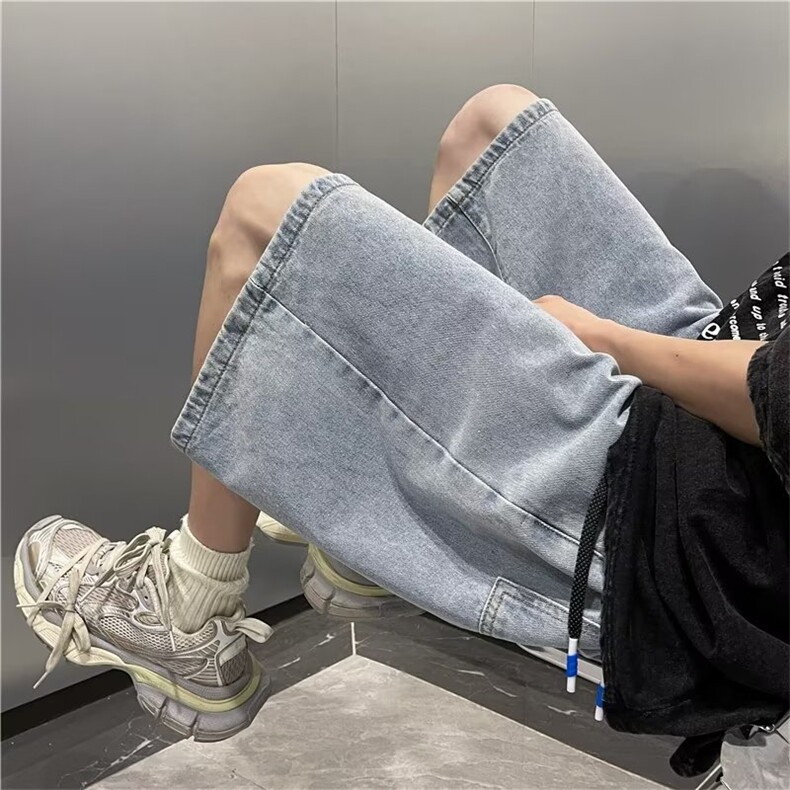 水洗牛仔裤男短裤T1642P35,男装牛仔裤,星座1116-2