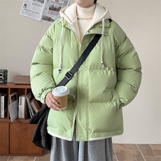 冬季假两件棉服D4134-TP75不假两件外套男女可穿多色面包服，男装棉衣，电商A102