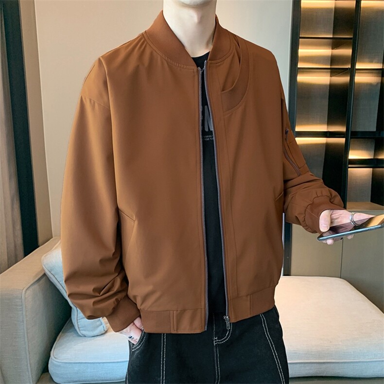 秋季棒球服飞行夹克男雪尼尔防水面料夹克JK87-P70,男装夹克,星座210-3