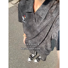 XZ809A/TZTZ07套装P85/控98冰丝扎染刺绣腊肠狗套装，男装休闲套装，星座809A(原222-1)