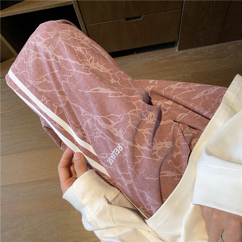 秋季新款远动条纹花色灯芯绒宽松休闲裤B315-K24300-特p35控68,男装休闲裤,电商B315