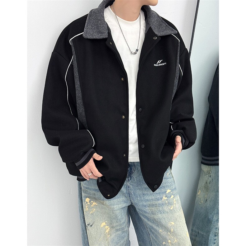 春秋装新款夹克男士外套轻薄轻熟青年港风翻领男装JK0225-P63,男装夹克,星座308B-2