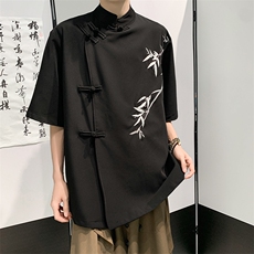 英伦斜刺绣唐装衬衫C04546-P45，男装衬衫，星座308B-2
