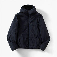 高品气绒服（两面穿）短宽版轻量化连帽棉服棉衣男女A1225-P88，男装棉衣，星座1505