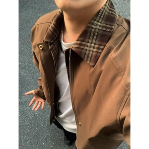 JK889LL-P63 美式假两件工装夹克外套男高级感痞帅图片