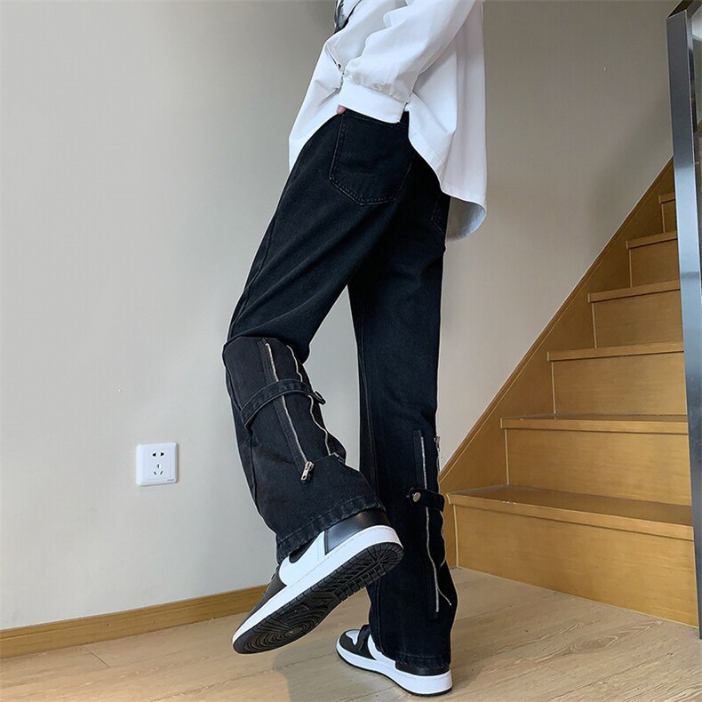 2026春季新款内景大码美式复古微喇牛仔裤M-5XGK23129-特P40，男装牛仔裤，电商A022