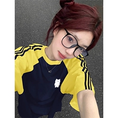 黄袖拼藏青