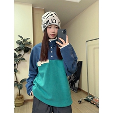 蓝绿拼色