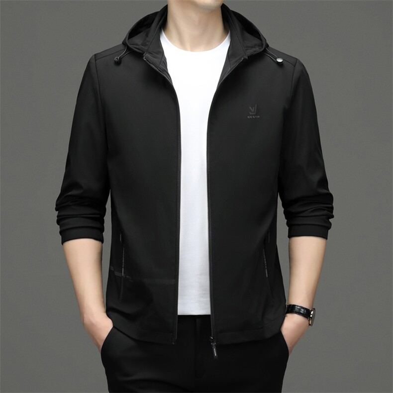 BHA8钱塘2020-2中青年男士春秋新款百搭时尚休闲长袖夹克P79，男装风衣，钱塘207-2