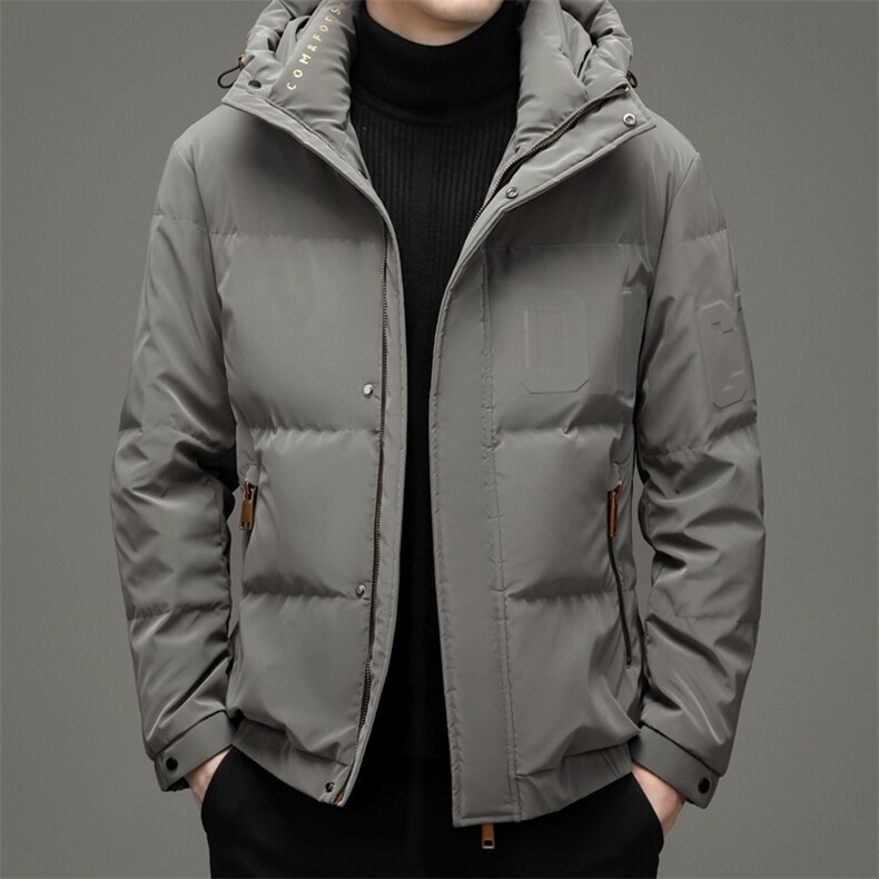冬季新款中青年连帽羽绒服爸爸装休闲外套上衣DFLDY10005-P260,男装羽绒服,电商B212（原钱塘6029）