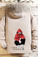 MM48051-P130冬季大毛领衣男士大码加厚袄男服砖墙挂拍，男装棉衣，电商A040A