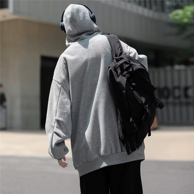纯色卫衣男潮ins港风潮流圆领Y8030P53,男装卫衣,星座1116-2