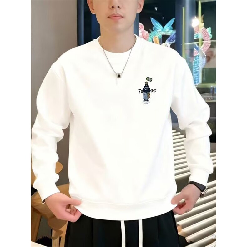1506-1/WH19061/P37韩版精工卡通刺绣字母印花圆领卫衣男秋冬潮流,男装卫衣,星座1506-1