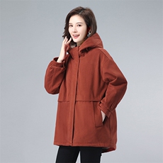 时尚女装派克服加厚保暖外套冬季新款宽松显瘦连帽棉服上衣，女装派克服，韩派