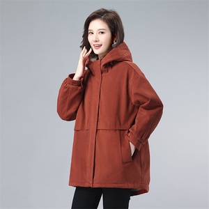 时尚女装派克服加厚保暖外套冬季新款宽松显瘦连帽棉服上衣图片