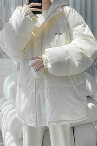 MY6139/P110冬季连帽宽松刺绣羊羔毛棉衣男大码面包服棉袄外套男图片