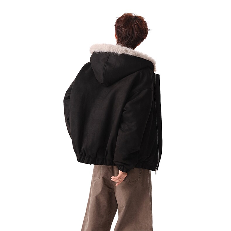 主推冬季连帽新款宽松/座山雕外套潮加厚棉衣XZ102B-1M817-P115,男装棉衣,星座102B-1