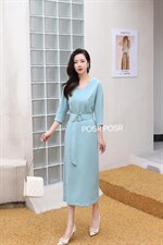 气质连衣裙，女装连衣裙，珀莎