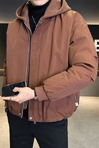 标50绒 冬季男士连帽假两件羽绒服休闲加厚外套 B338-8538-P215图片